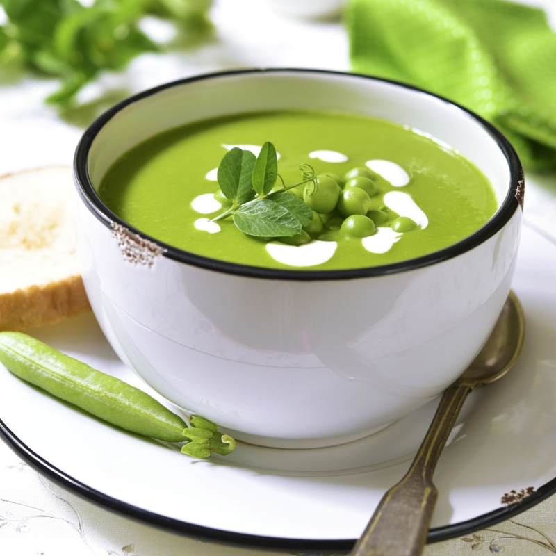 Velouté protéiné aux pois