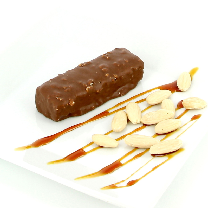 Barre double chocolat caramel protéinée