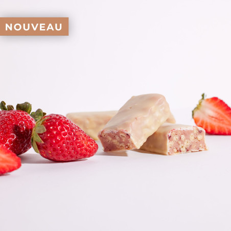 Barre fraise faible en sucres